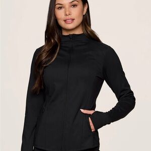 RBX Black Full-Zip Workout Jacket
